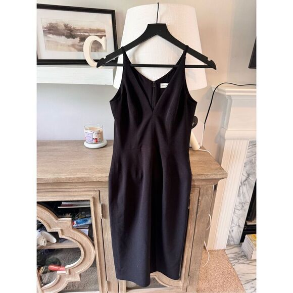 Dress The Population Black V Neck Dress, Size Small - Picture 1 of 7
